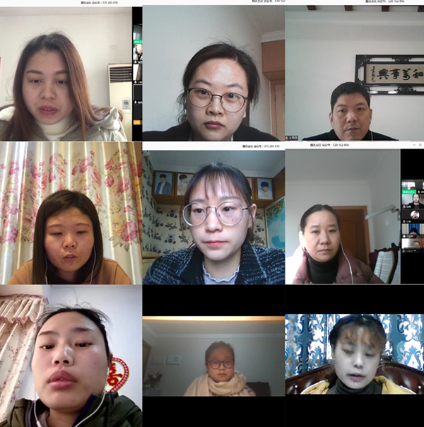 非全日制研究生在线对专家们提出的问题进行回答