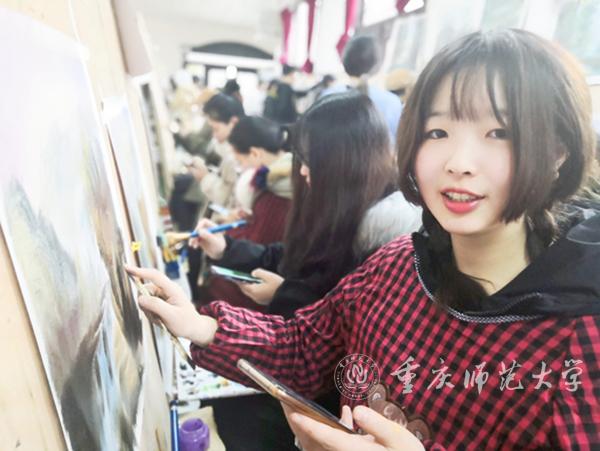 寒假在成都参加美术集训