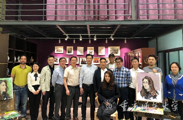 专家组考察美术学院工作坊